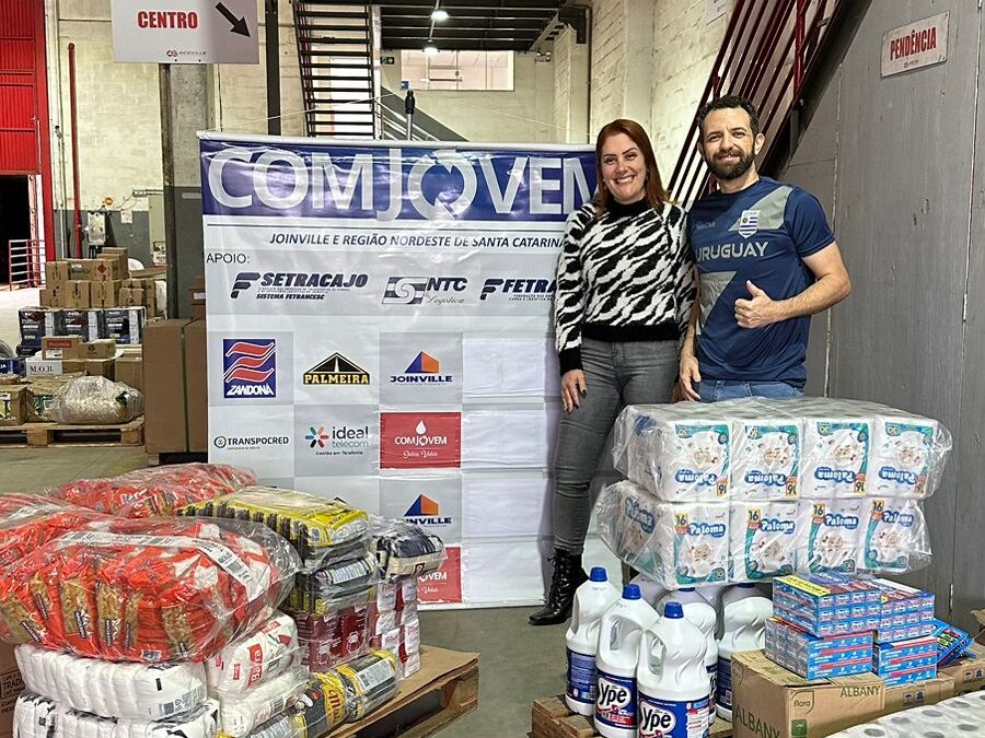 Comjovem, Setracajo, Aceville e NDTV em ação solidária para Três Barras