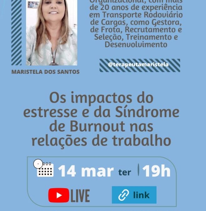 Impactos do Estresse e da Síndrome de Burnout será tema da reunião compartilhada da Comjovem