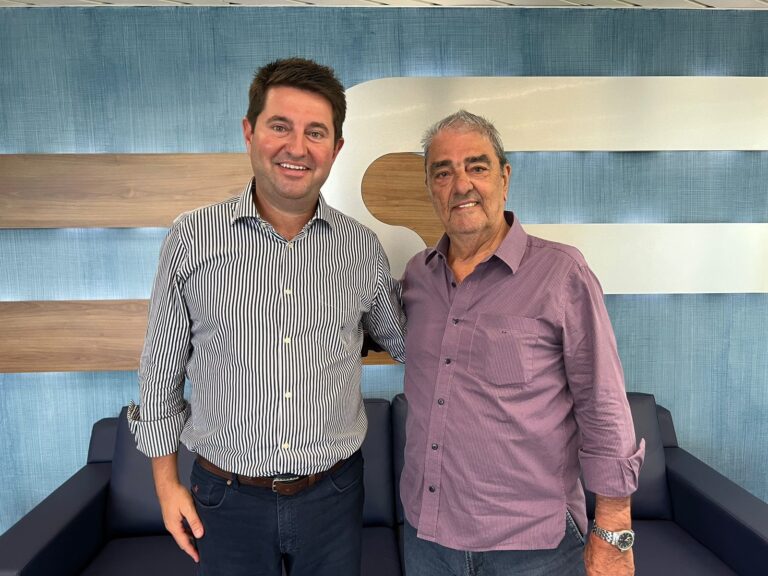 Presidente Francisco Pelucio recebe a visita de Jerônimo Goergen em São Paulo