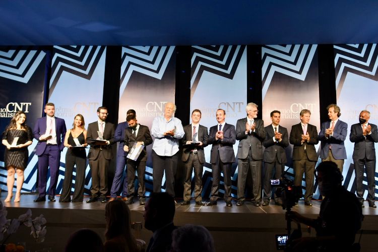 Presidente Francisco Pelucio participa da solenidade do Prêmio CNT de Jornalismo 2021