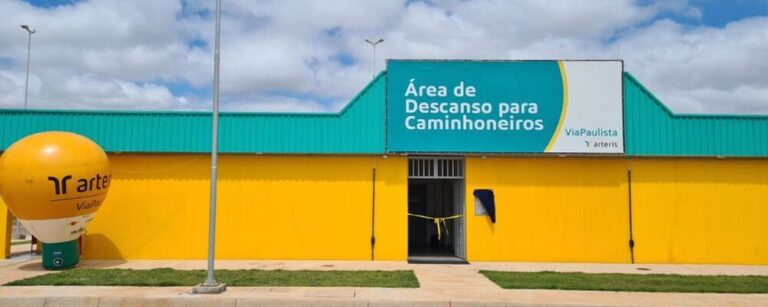 Artesp e ViaPaulista entregam área de descanso para motoristas caminhoneiros na SP-255, em Taquarituba