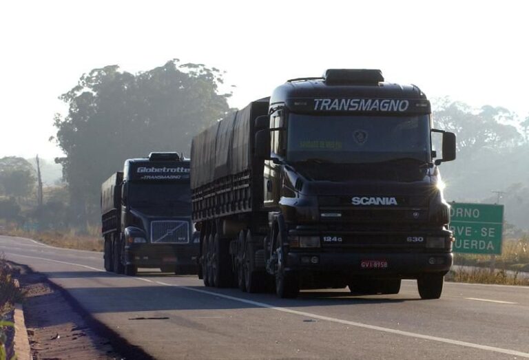 Transporte de cargas teve crescimento acima da expansão do PIB