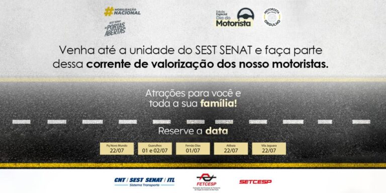 SEST SENAT, FETCESP e SETCESP promovem o evento ‘Portas Abertas‘