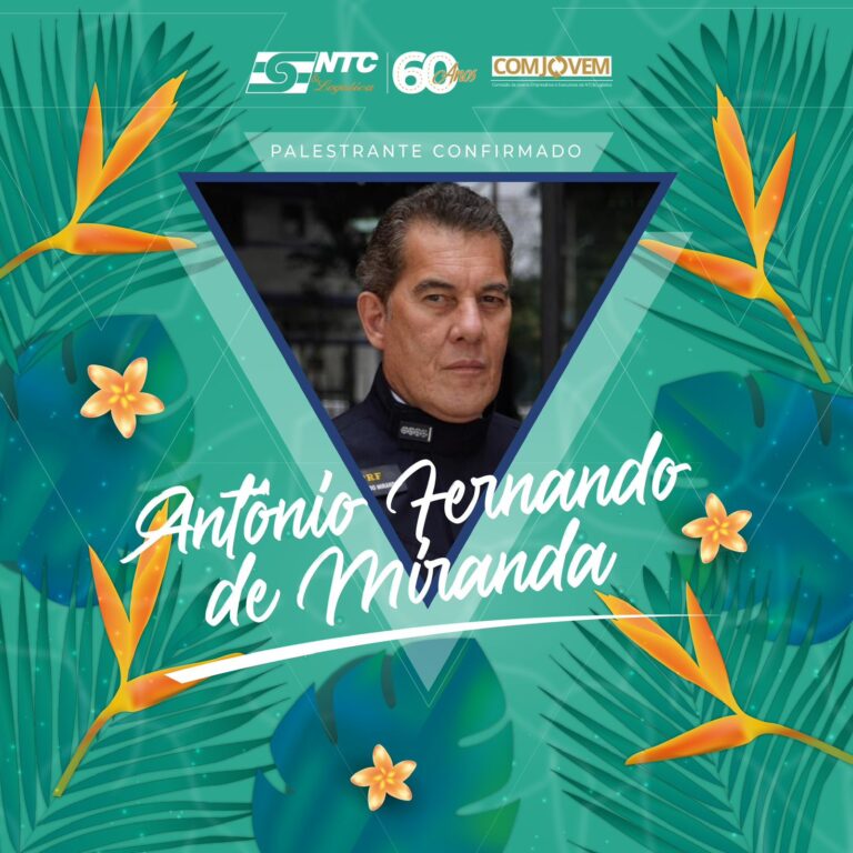 Antônio Fernando de Miranda é um dos palestrantes confirmados no Congresso NTC 2023 – XVI Encontro Nacional da COMJOVEM