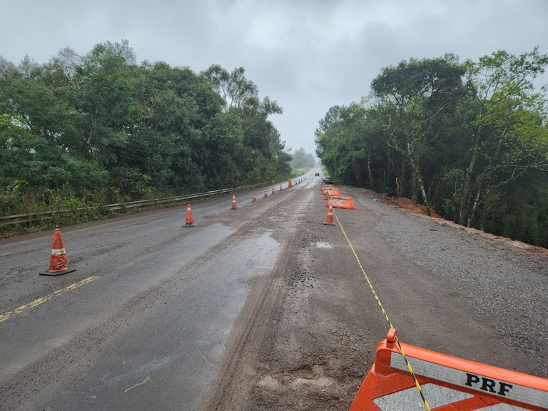 DNIT libera tráfego de veículos na BR-158/RS