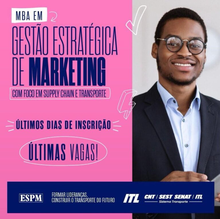 Últimos dias para participar do MBA em Gestão Estratégica de Marketing com Foco em Supply Chain e Transporte