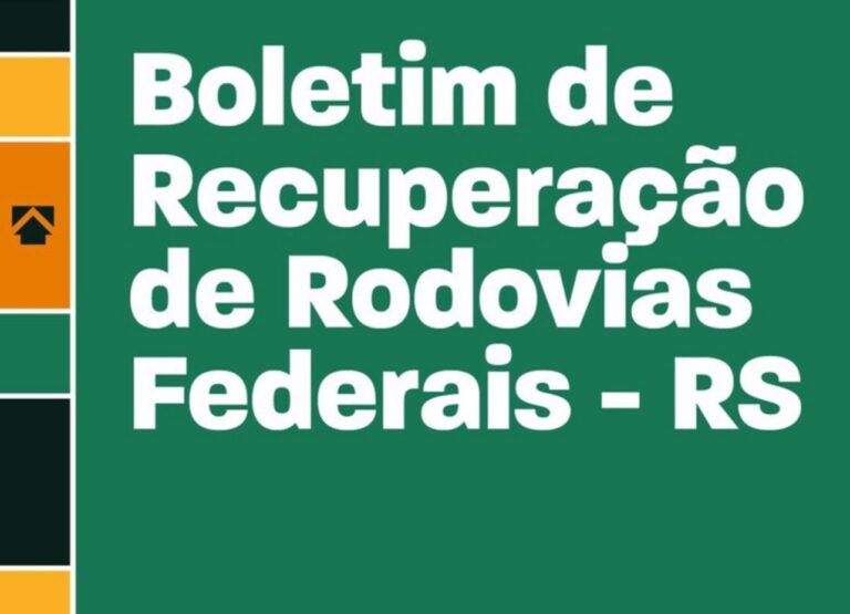 Boletim de Recuperação de Rodovias Federais