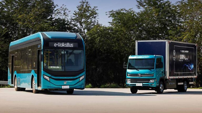 Vendas de caminhões e ônibus elétricos e a gás crescem, mas são menos de 2% do total
