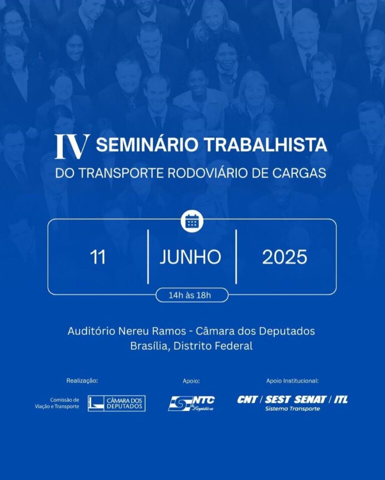 IV Seminário Trabalhista do TRC debaterá os principais desafios do setor de Transporte Rodoviário de Cargas em Brasília
