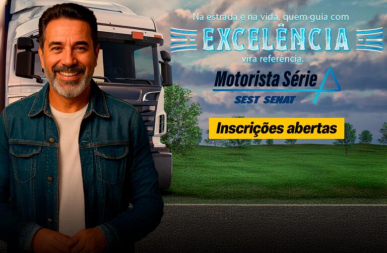 SEST SENAT abre inscrições para o Motorista Série A, programa de valorização de motoristas profissionais do país