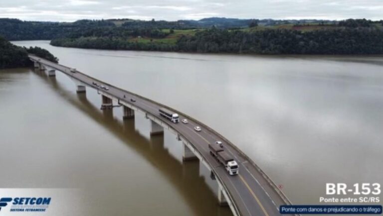 SETCOM solicita melhorias de segurança na ponte sobre o Rio Uruguai na BR-153 entre SC e RS