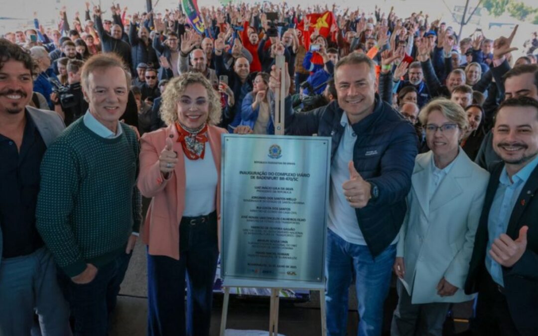 Entregue nesta quinta por Renan Filho, novo Complexo Viário de Blumenau destrava eixo logístico estratégico para Santa Catarina