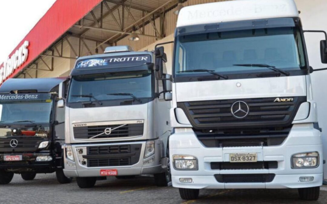 Vendas de caminhões usados crescem 25,7% no ano