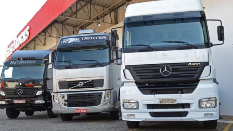 Vendas de caminhões usados crescem 25,7% no ano