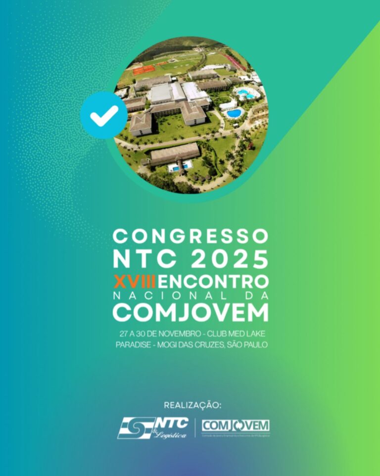 Confira a programação preliminar do Congresso NTC 2025 – XVIII Encontro Nacional da COMJOVEM