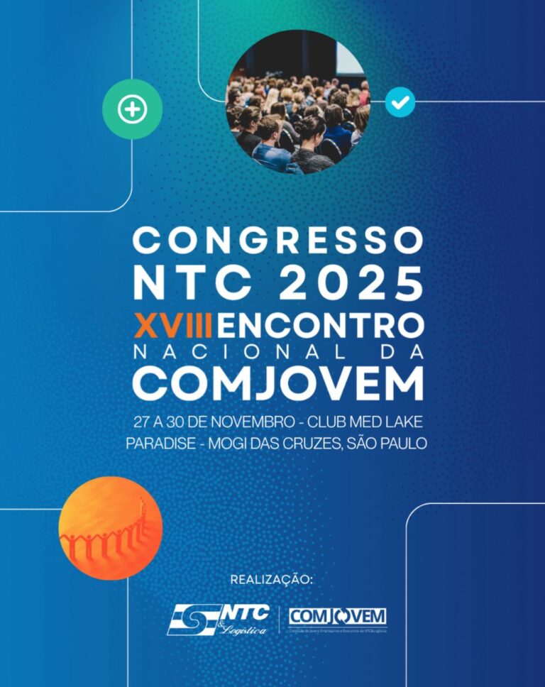 Últimas semanas para participar do Congresso NTC 2025 – XVIII Encontro Nacional da COMJOVEM