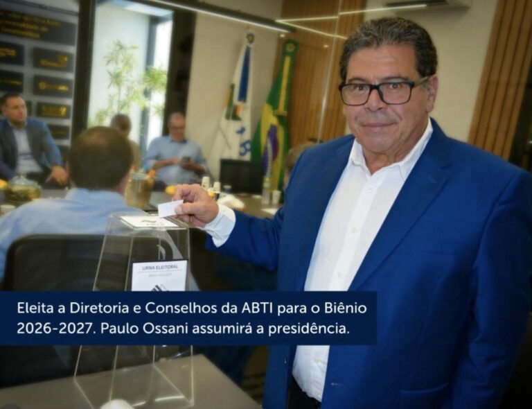 Paulo Ossani vai presidir a ABTI no biênio 2026-2027