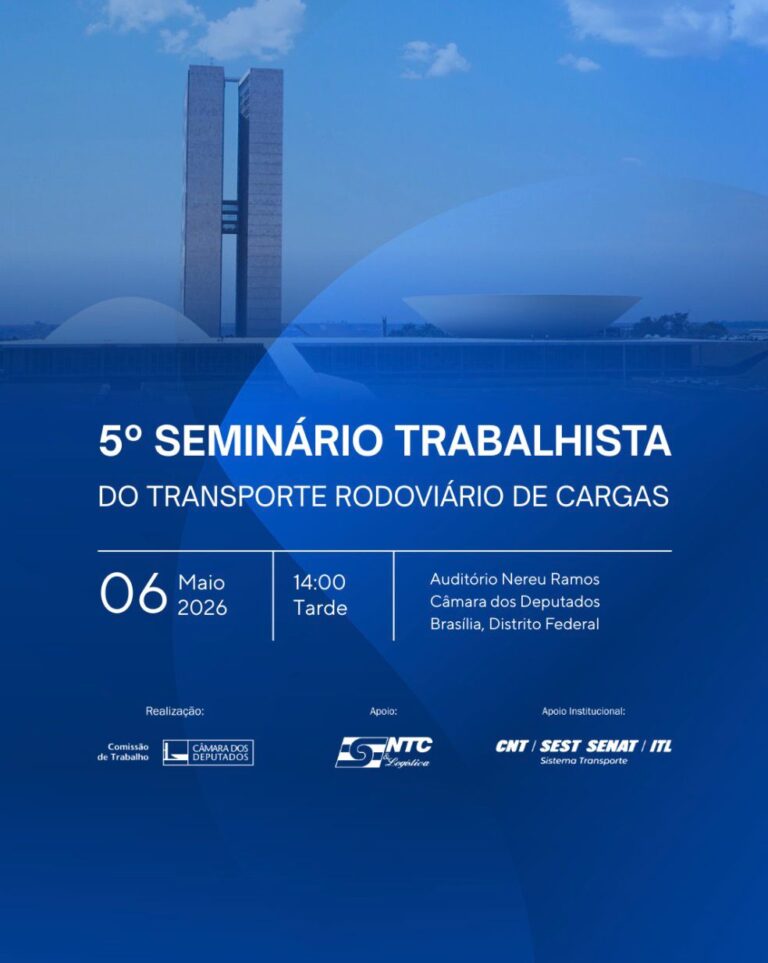 5º Seminário Trabalhista do TRC 2026 destacará impactos da tecnologia e da jornada de trabalho no setor. Participe!