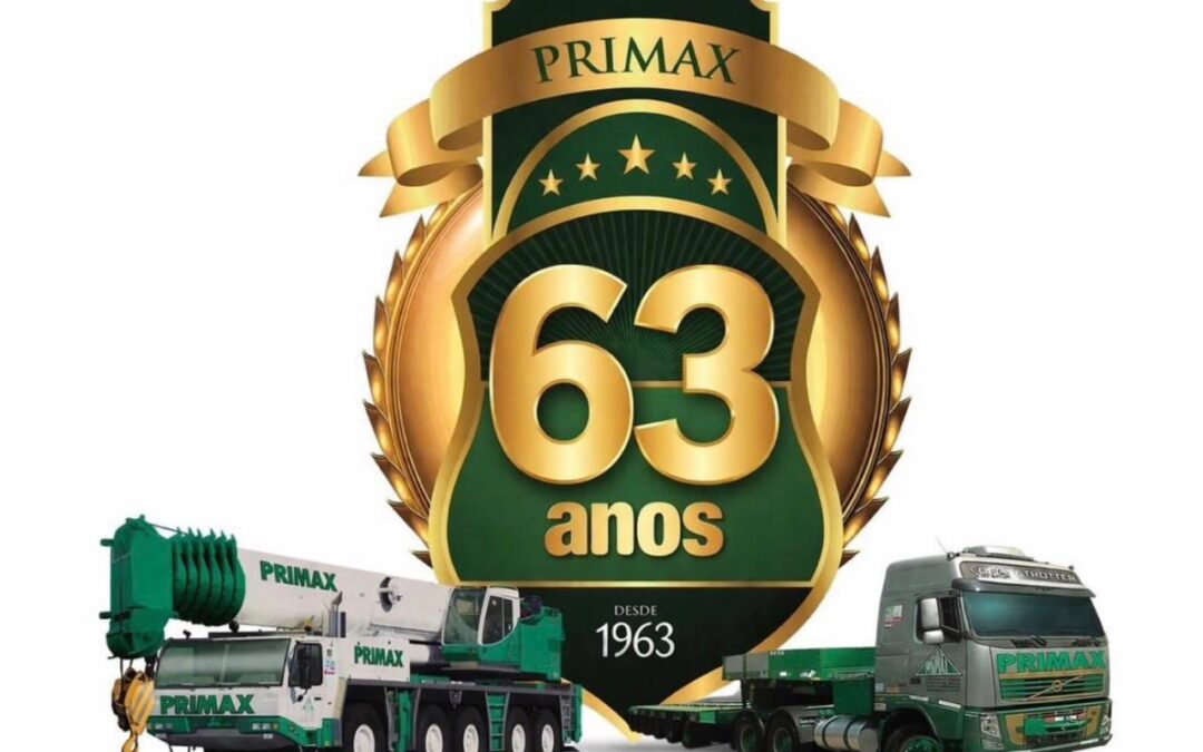 PRIMAX completa 63 anos e reforça planejamento estratégico com foco em crescimento sustentável e inovação no transporte
