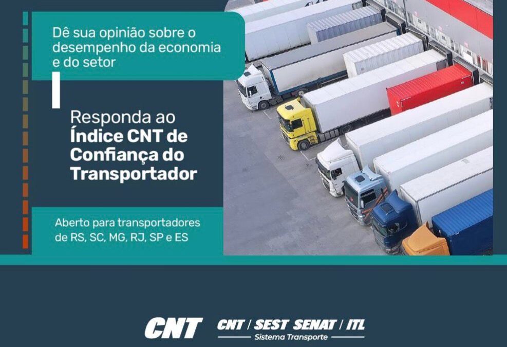 NTC&Logística reforça a importância da participação das empresas transportadoras no Índice CNT de Confiança do TRC