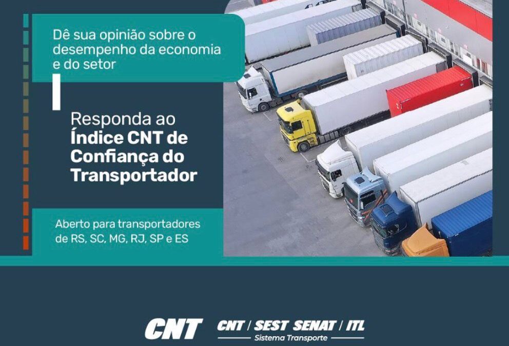 NTC&Logística reforça a importância da participação das empresas transportadoras no Índice CNT de Confiança do TRC