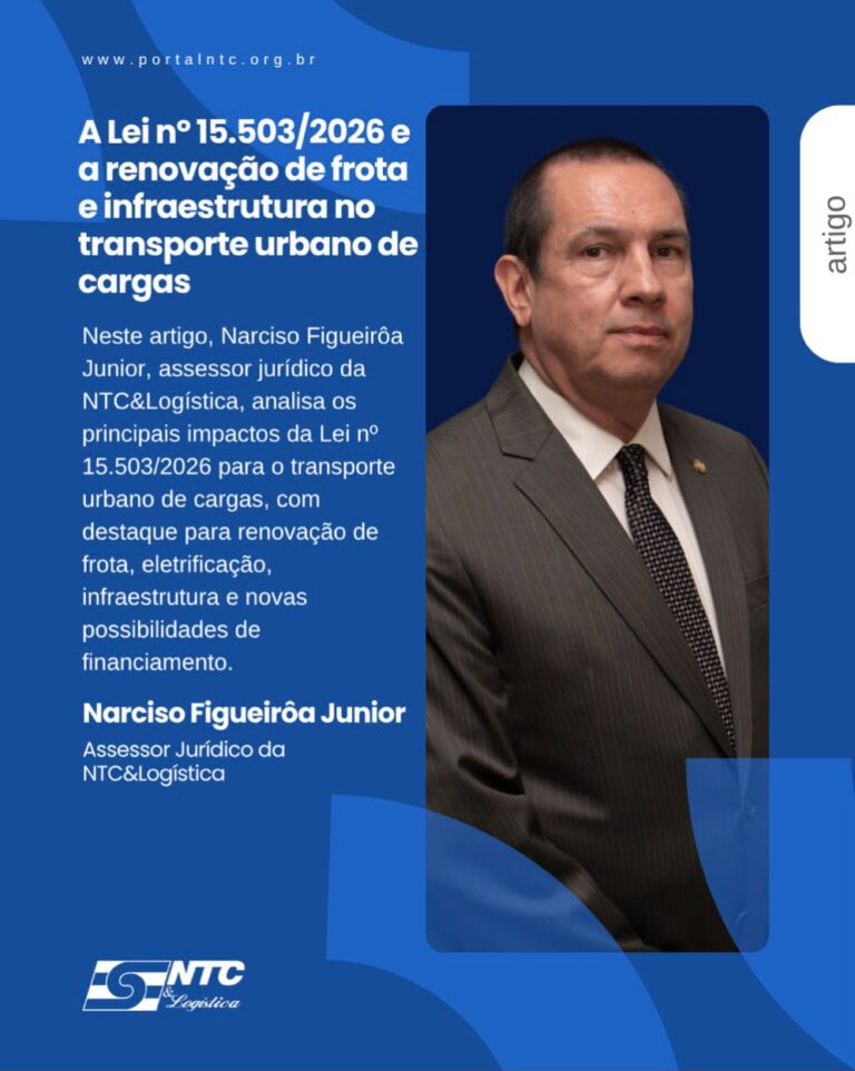 Artigo: A Lei nº 15.503/2026 e a renovação de frota e infraestrutura no transporte urbano de cargas