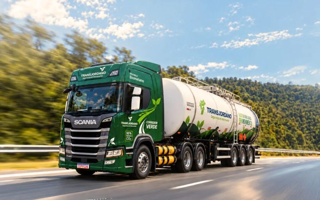 TransJordano inaugura Corredor Verde para abastecimento de caminhões a biometano