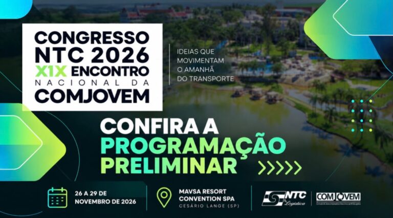 Confira a programação preliminar do Congresso NTC 2026 – XIX Encontro Nacional da COMJOVEM que acontecerá no Mavsa Resort, em Cesário Lange (SP)