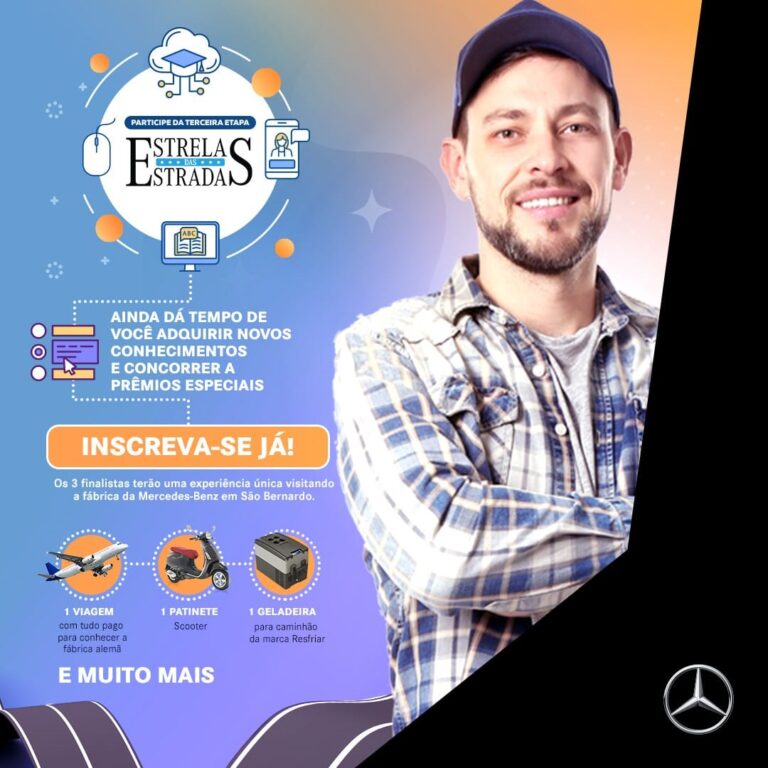 Mercedes-Benz prorroga o prazo de inscrição para a terceira temporada do projeto “Estrelas das Estradas”