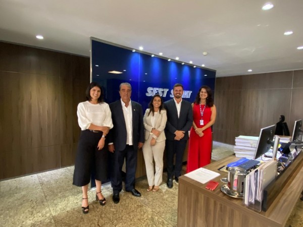 Presidente da NTC visita diretoria do SEST SENAT em Brasília