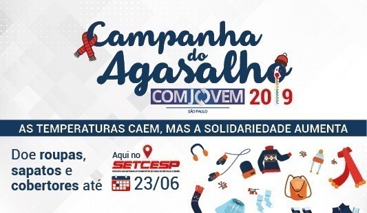 COMJOVEM inicia arrecadação para a Campanha do Agasalho 2019