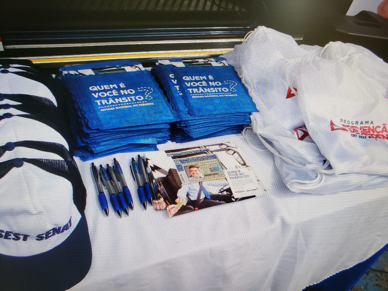 SETRAM e COMJOVEM Sul de Santa Catarina realizam blitz educativa alusiva à Semana do Trânsito
