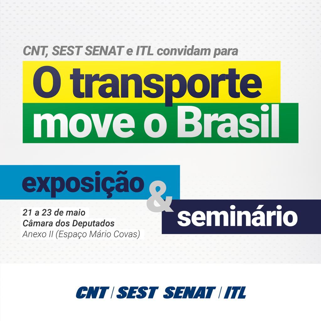 Sistema CNT promove exposição sobre o transporte brasileiro na Câmara dos Deputados