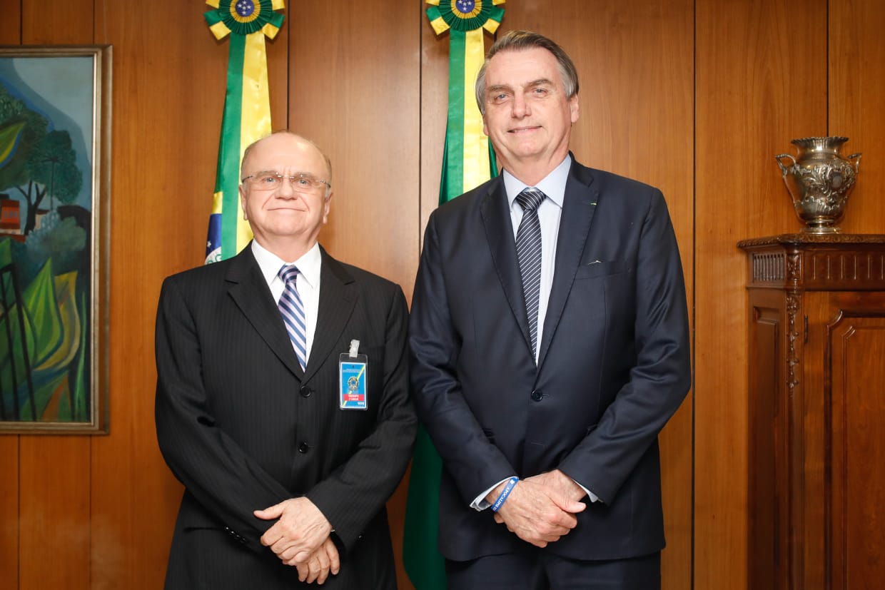 Roberto Mira encontra-se com presidente Jair Bolsonaro