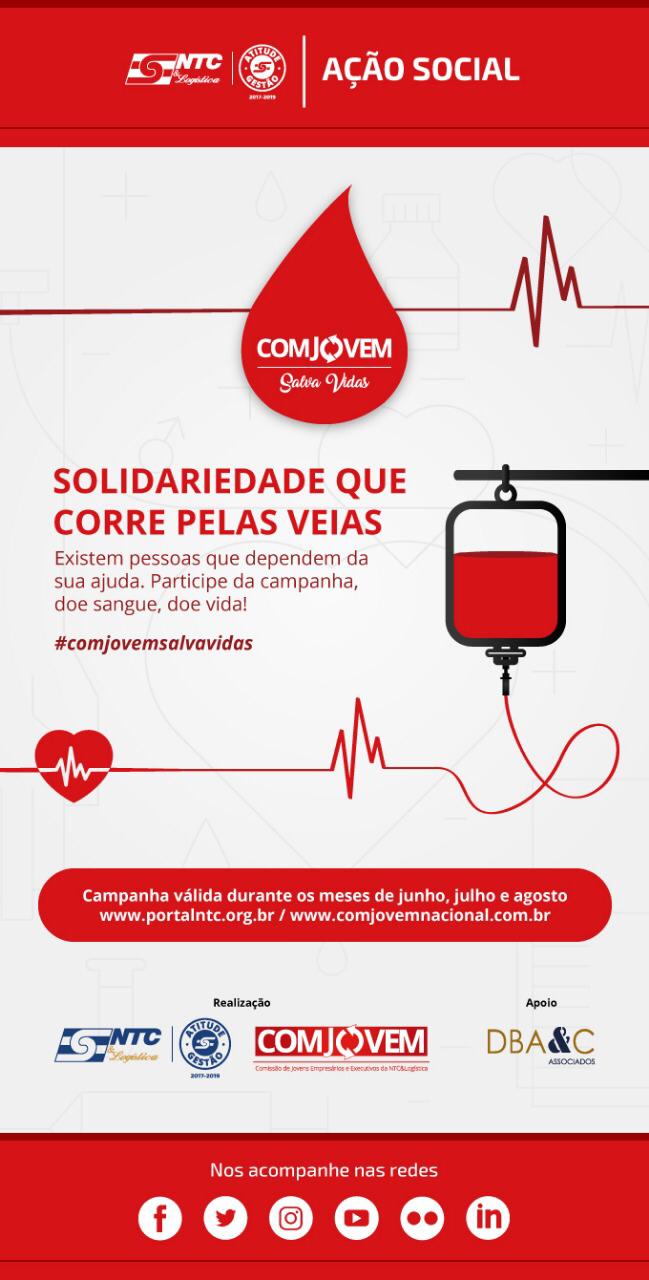 Campanha COMJOVEM Salva Vidas começou. Faça sua parte!