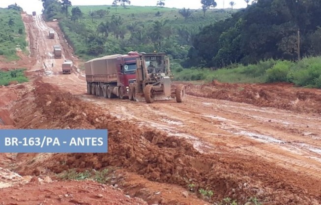 Ministro da Infraestrutura destaca avanço das obras na BR-163/PA
