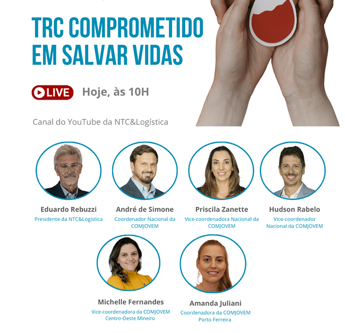 É hoje: NTC&Logística, por meio da COMJOVEM realiza live de lançamento da Campanha de Doação de Sangue “COMJOVEM Salva Vidas 2024”